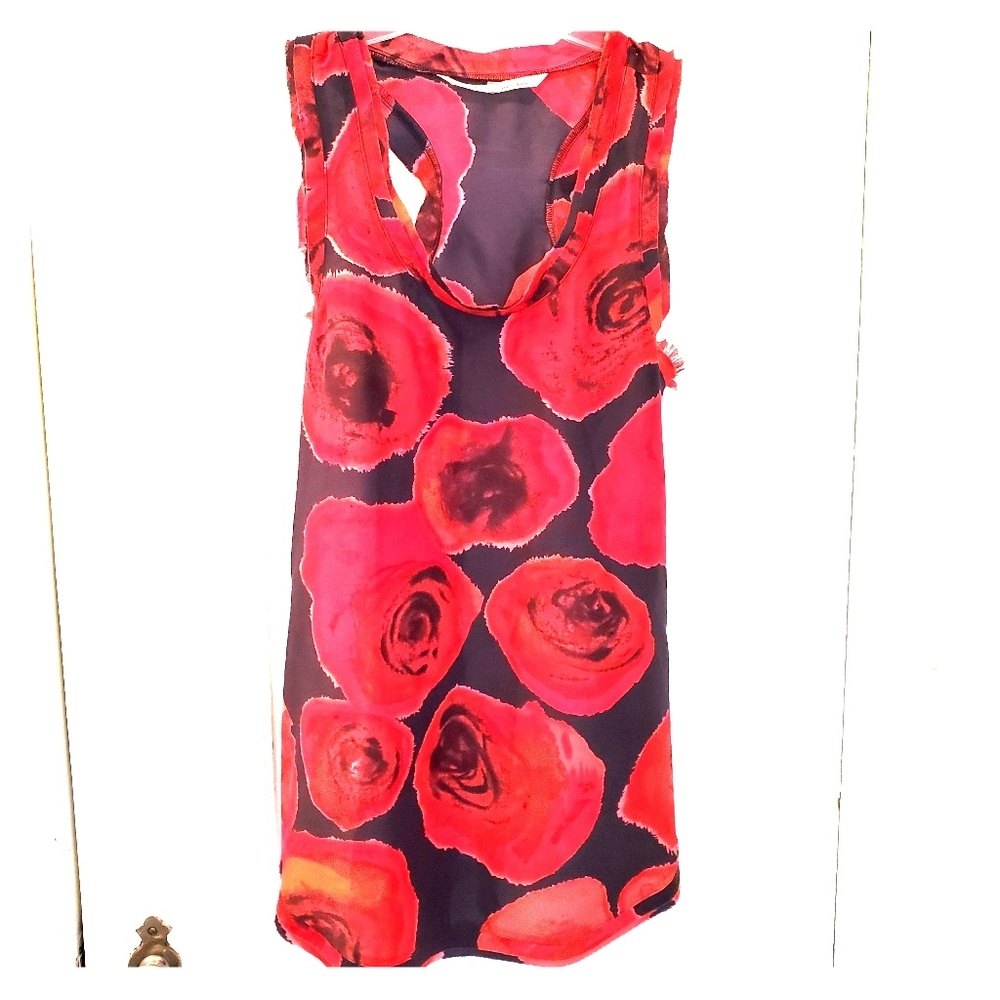 Rachel Roy Floral Racerback Tank